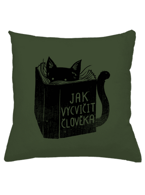 Povinná četba polštář Olive Green