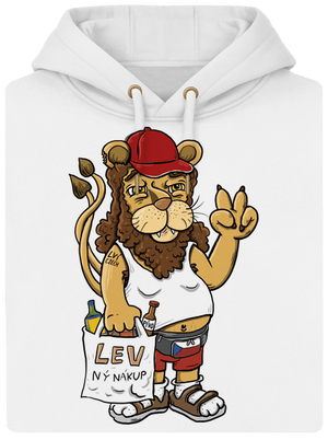 Lvíček unisex mikina premium Snowwhite
