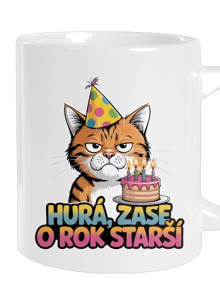 O rok starší velký hrnek White