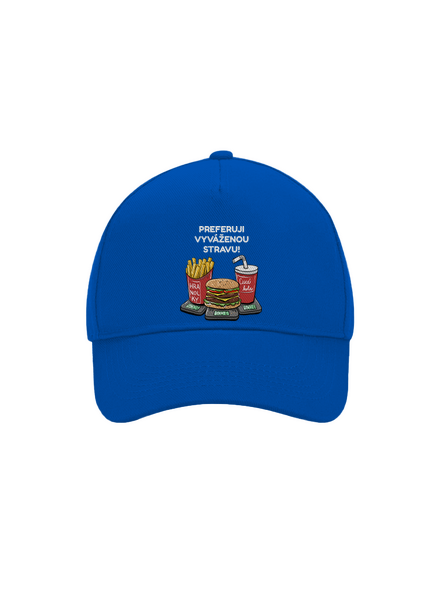Vyvážená strava kšiltovka baseballka Bright Royal