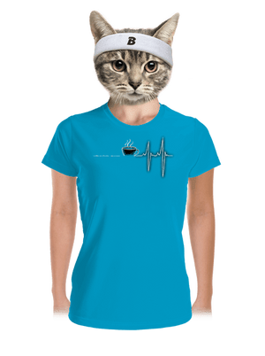 Coffee help dámské sportovní tričko Blue Atol