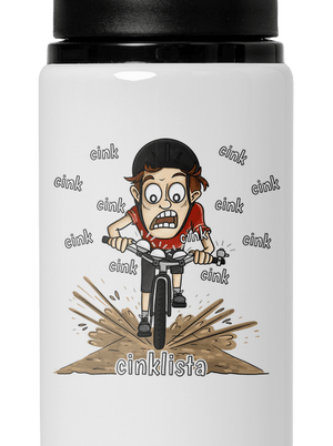 Cinklista lahev na vodu White