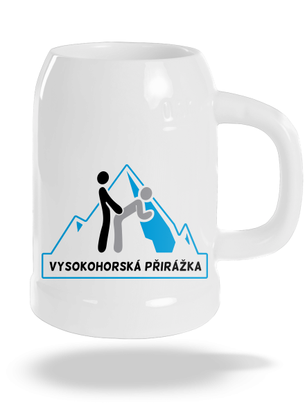 Vysokohorská přirážka půllitr White