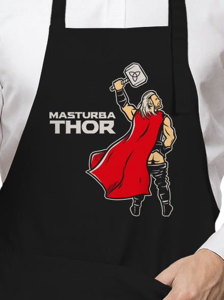 Masturbathor zástěra Black
