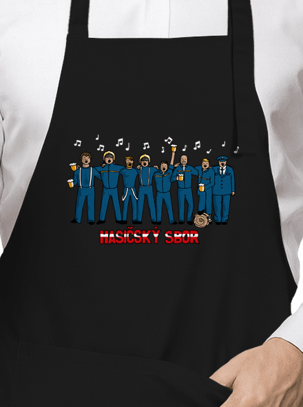 Hasičský sbor zástěra Black