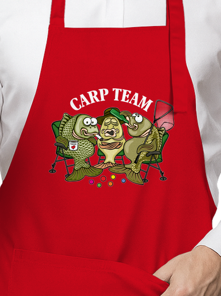 Carp Team zástěra Red