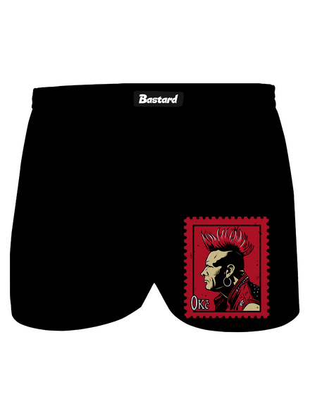 Známka punku pánské trenky Black