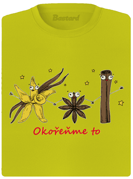 Okořeňme to dámské sportovní tričko Neon Yellow