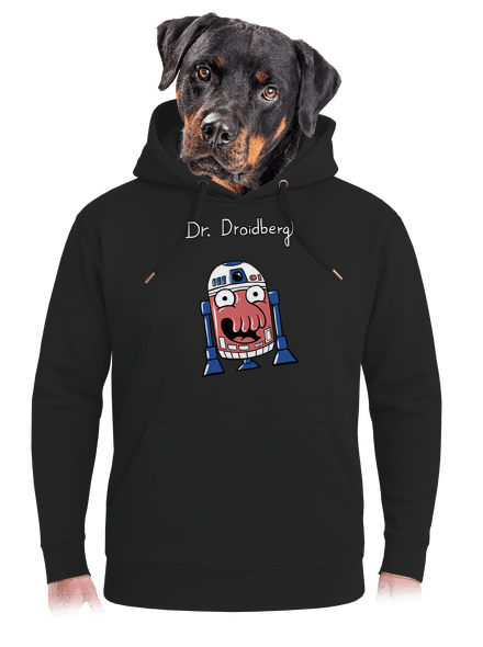 Dr. Droidberg unisex mikina premium Dark Black