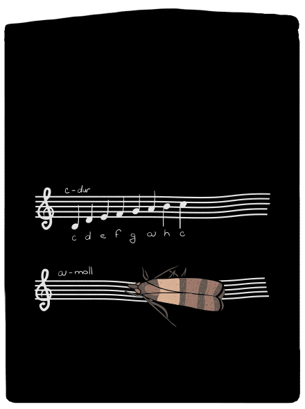 A - moll pánská mikina na zip Black