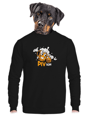 unisex mikina bez kapuce