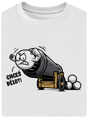 Chceš dělo? unisex tričko oversized White