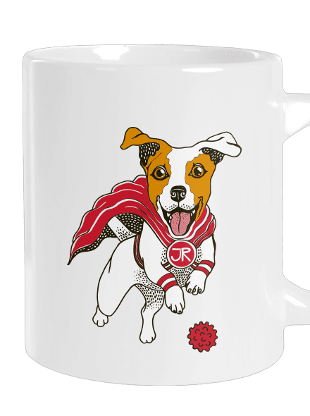 Jack Russell velký hrnek White