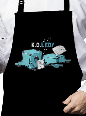 Koledy zástěra Black