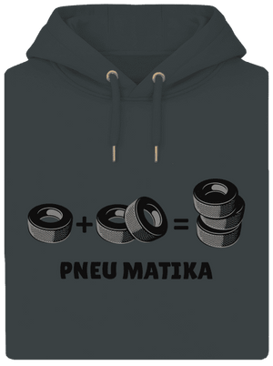 Pneu Matika unisex mikina premium Charcoal