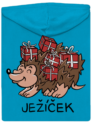 Ježíček dámská mikina na zip Blue Atol