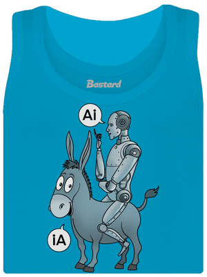 Osel a AI dámské tílko klasické Blue Atol