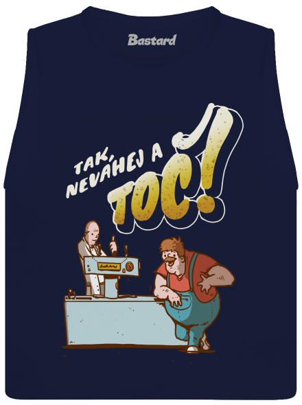 Neváhej a toč dámské tílko volné Navy