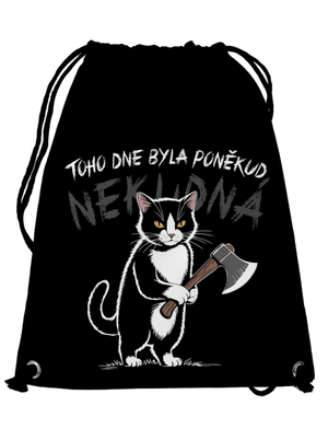 Neklidná kočka vak Black