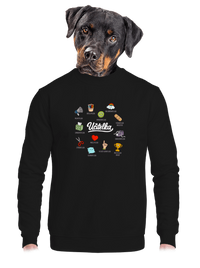 unisex mikina bez kapuce