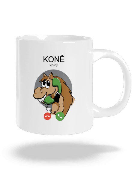 Koně volají velký hrnek White
