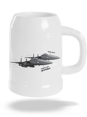 Stíhačka nestíhá půllitr White