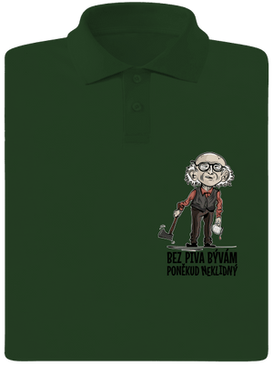 Neklidný bez piva pánská polokošile Bottle Green Mal