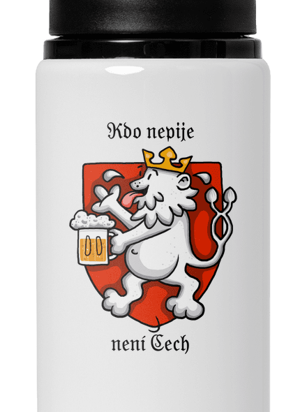 Kdo nepije, není Čech lahev na vodu White