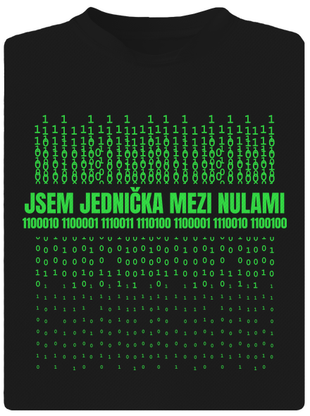 Jednička mezi nulami dětské sportovní tričko Black