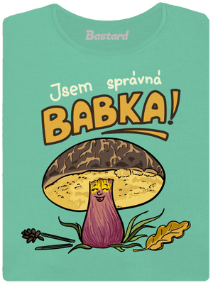 Babka a hříbeček dámské tričko premium Mint Mal