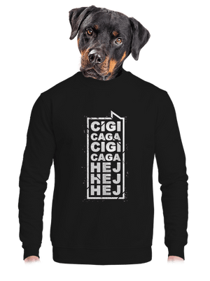 unisex mikina bez kapuce