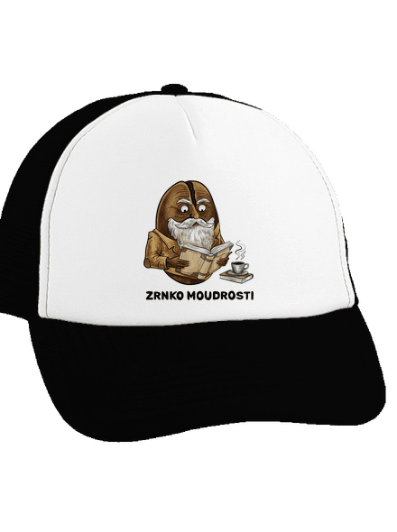 Zrnko moudrosti kšiltovka truckerka Black cap