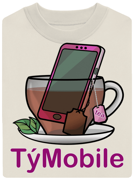 TýMobile unisex mikina bez kapuce Off White