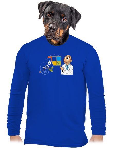 Chameleon u lékaře pánské dlouhý rukáv Royal Blue