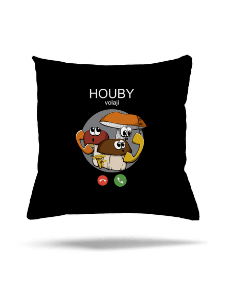 Houby volají polštář Black