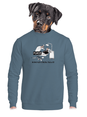 unisex mikina bez kapuce