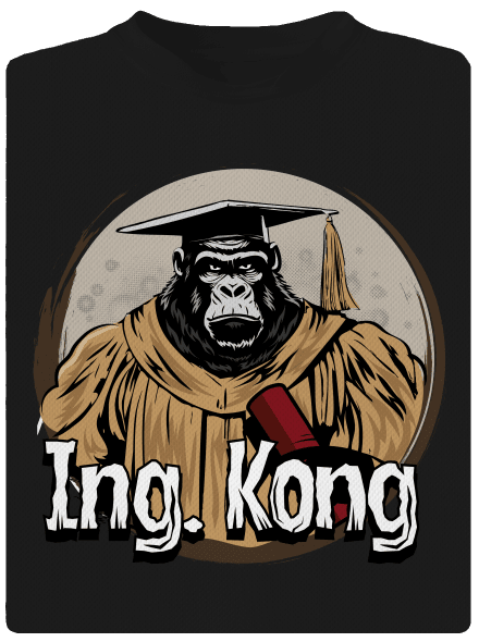 Ing. Kong pánské sportovní tričko Black
