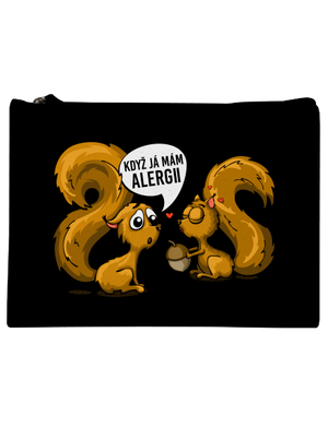 Alergická veverka taštička Black