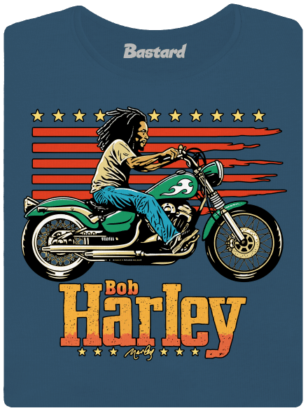 Bob Harley dámské tričko premium Petrol Blue