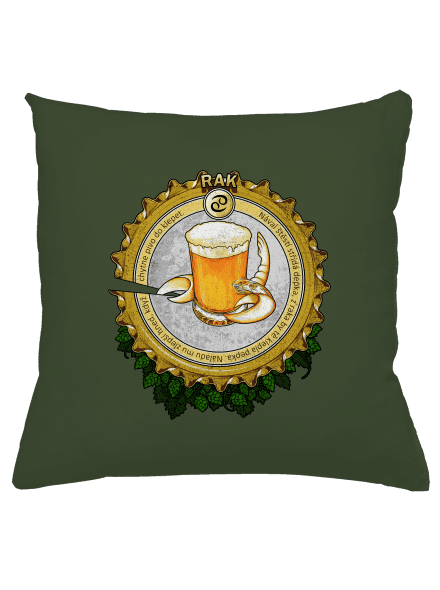 Pivní horoskop: Rak polštář Olive Green
