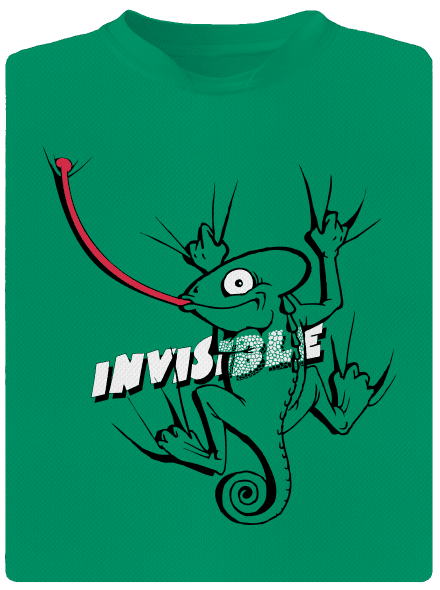 Invisible chameleon dětské sportovní tričko Kelly Green Mal
