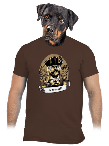 B14: S čerty nejsou žerty pánské tričko Brown