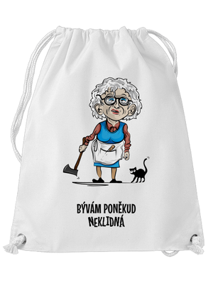 Neklidná - vlastní text vak White