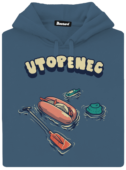 Utopenec dámská mikina klokanka Denim