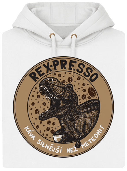 Rex-presso unisex mikina premium Snowwhite
