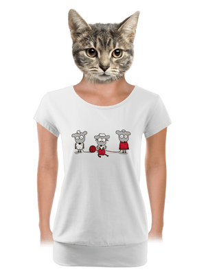 dámské tričko s lemem