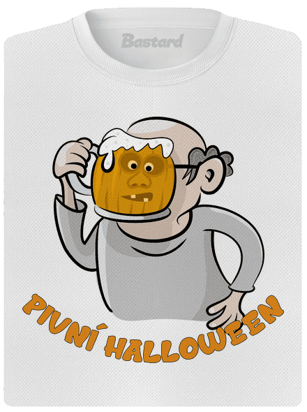 Pivní Halloween dámské sportovní tričko White