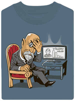 Masaryk unisex mikina bez kapuce Nordic Blue