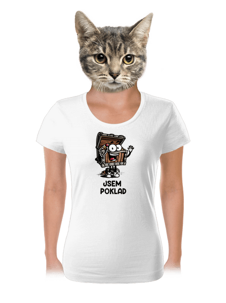 Jsem poklad dámské tričko White