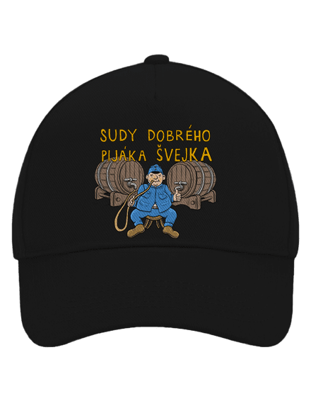 Sudy dobrého pijáka Švejka kšiltovka baseballka Black